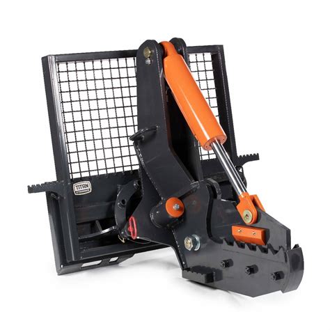 skid steer tree attachments|12 rotating tree shear attachment.